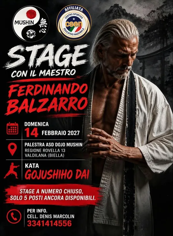 Stage con Maestro Ferdinando Balzarro - Kata Sochin